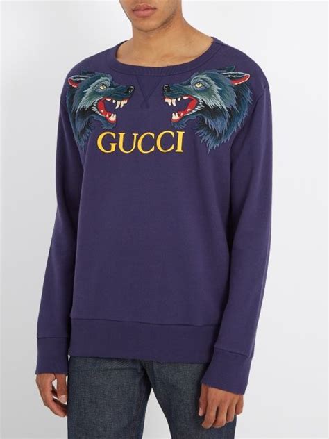 gucci wolfs sweater|gucci velour sweatsuit.